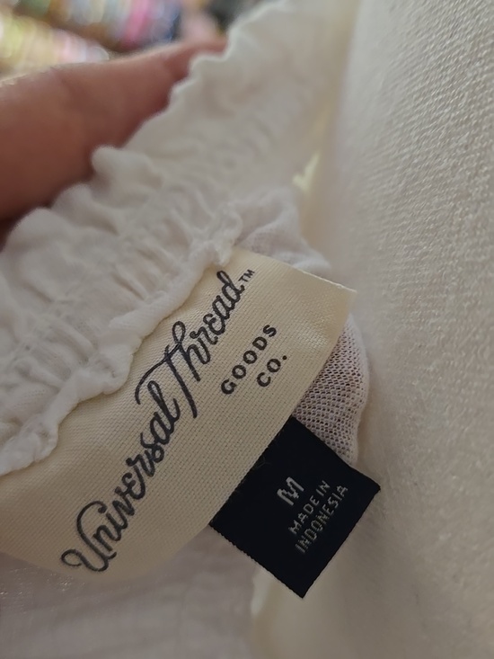 Universal Thread White Smocked Ruffle Tank Top - Picture 4 of 12